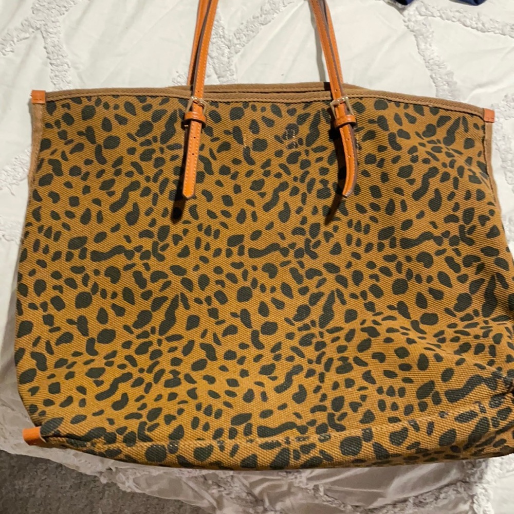 Animal print tote
